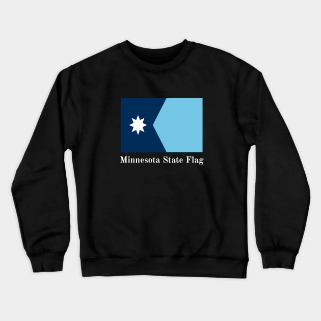 Minnesota State Flag Crewneck Sweatshirt by AnimeVision